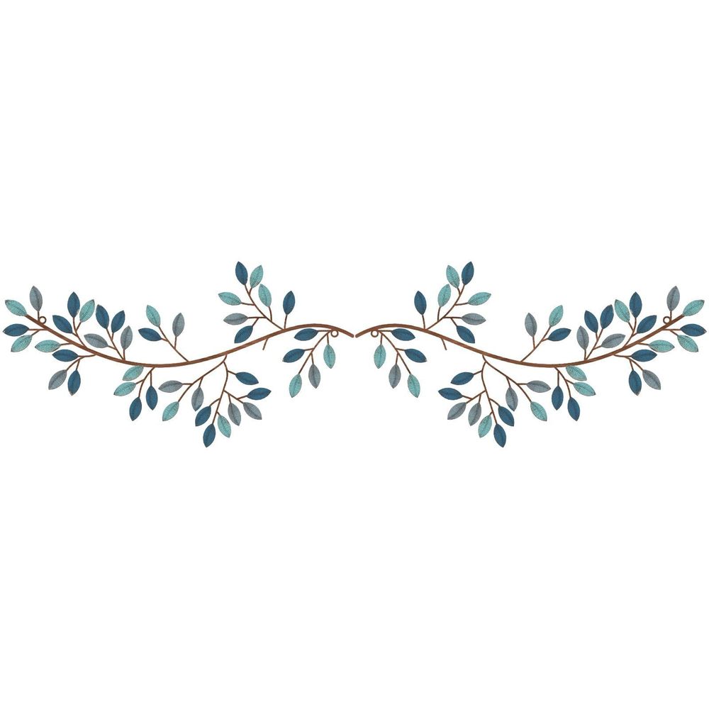2 Pieces Metal Tree Leaf Wall Decor Vine Olive Branch Leaf Wall Art Wrought🤩